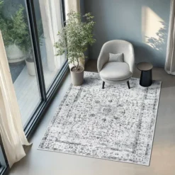 tectake® Vintage design vloerkleed Aliya, laagpolig 200 x 274 cm
