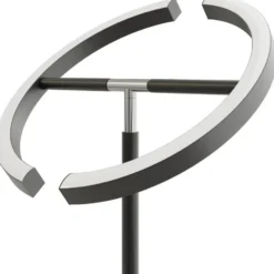 tectake Vloerlamp Auralis LED 20W, leeslamp, dimbaar, Zwart