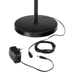 tectake Vloerlamp Auralis LED 20W, leeslamp, dimbaar, Zwart