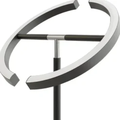 tectake Vloerlamp Auralis LED 20W, leeslamp, dimbaar, Zwart