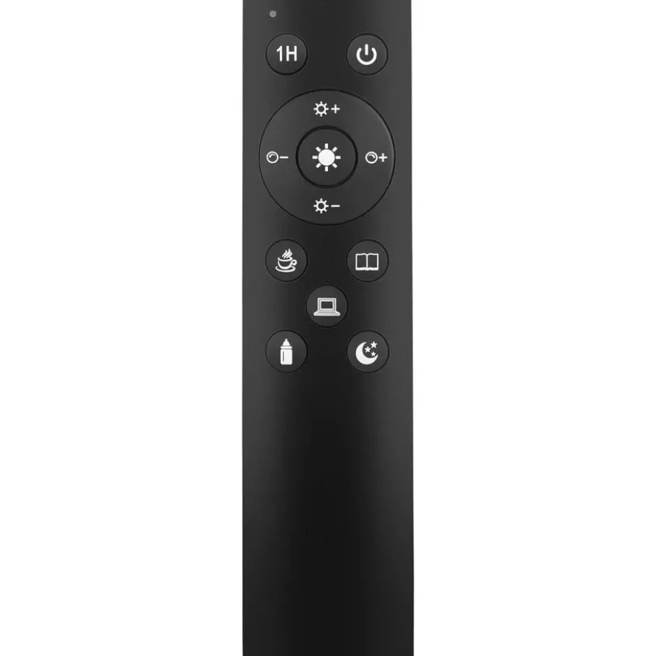 tectake Vloerlamp Prisma LED, 5 lichtmodi, 12 W, dimbaar, Zwart