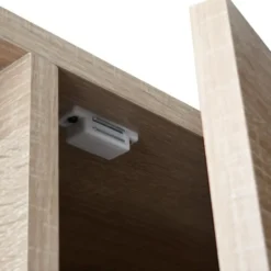 tectake Wandkast Doncaster 60x38x125cm, Industrieel Licht Hout, Eiken Sonoma