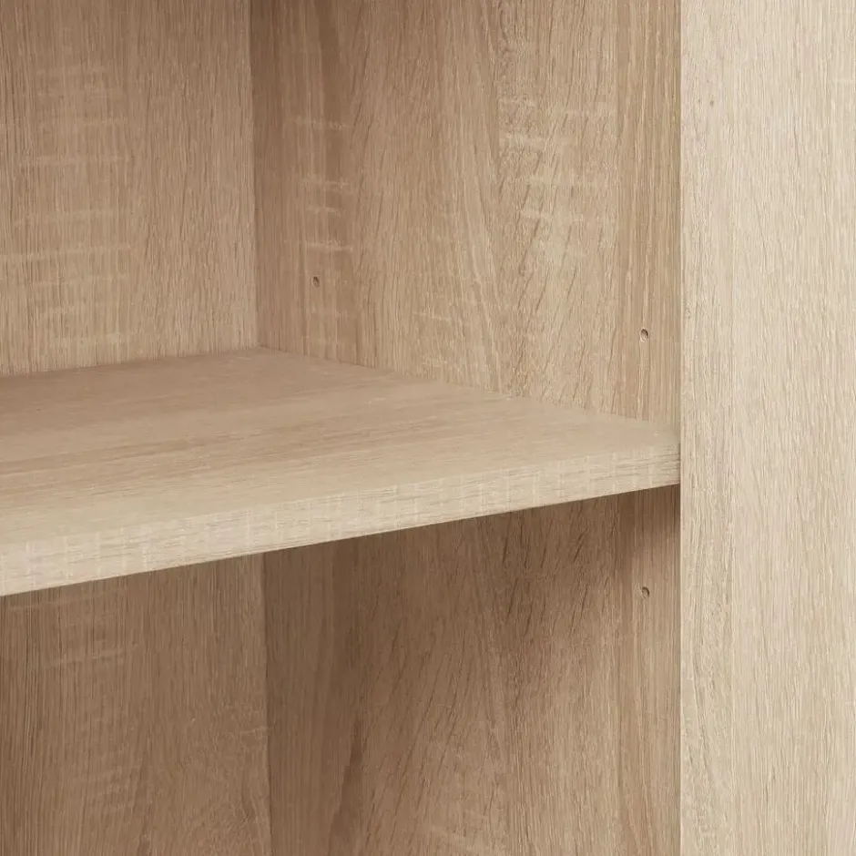 tectake Wandkast Doncaster 60x38x125cm, Industrieel Licht Hout, Eiken Sonoma