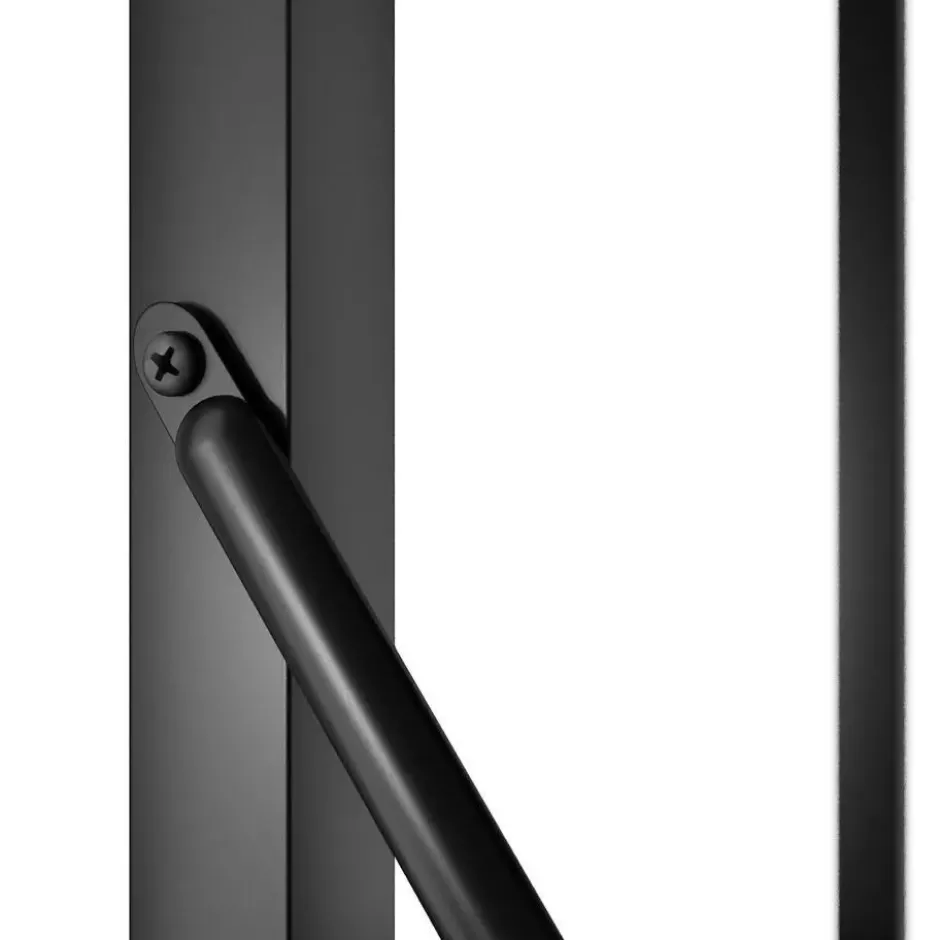 tectake Wandkast Glasgow 106 x 34,5 x 179,5cm, Industrieel Hout Donker, Rustiek