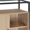 tectake Wandkastje Conventry 70x38x80,5cm, Industrieel Licht Hout, Eiken Sonoma