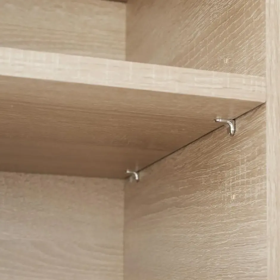 tectake Wandkast 71x32x82cm, Industrieel Licht Hout, Eiken Sonoma