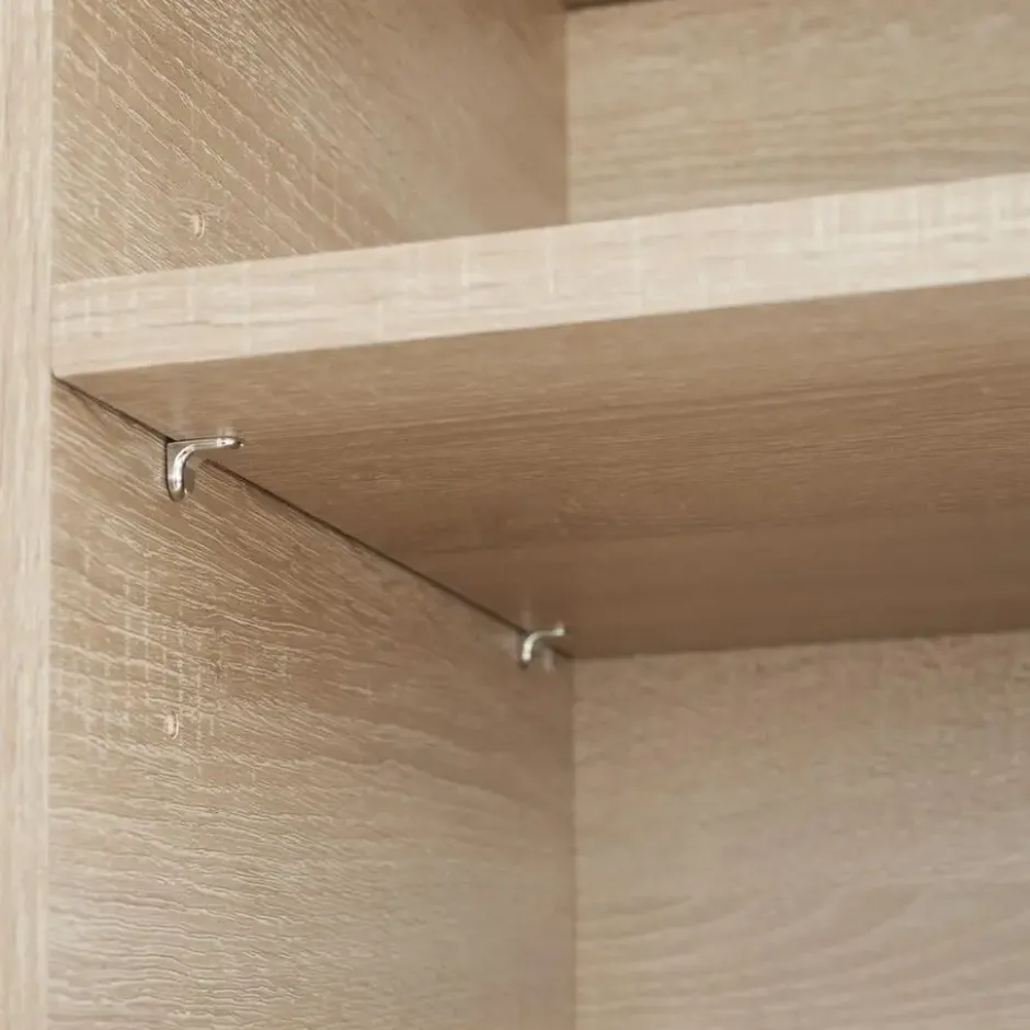 tectake Wandkast 71x32x82cm, Industrieel Licht Hout, Eiken Sonoma