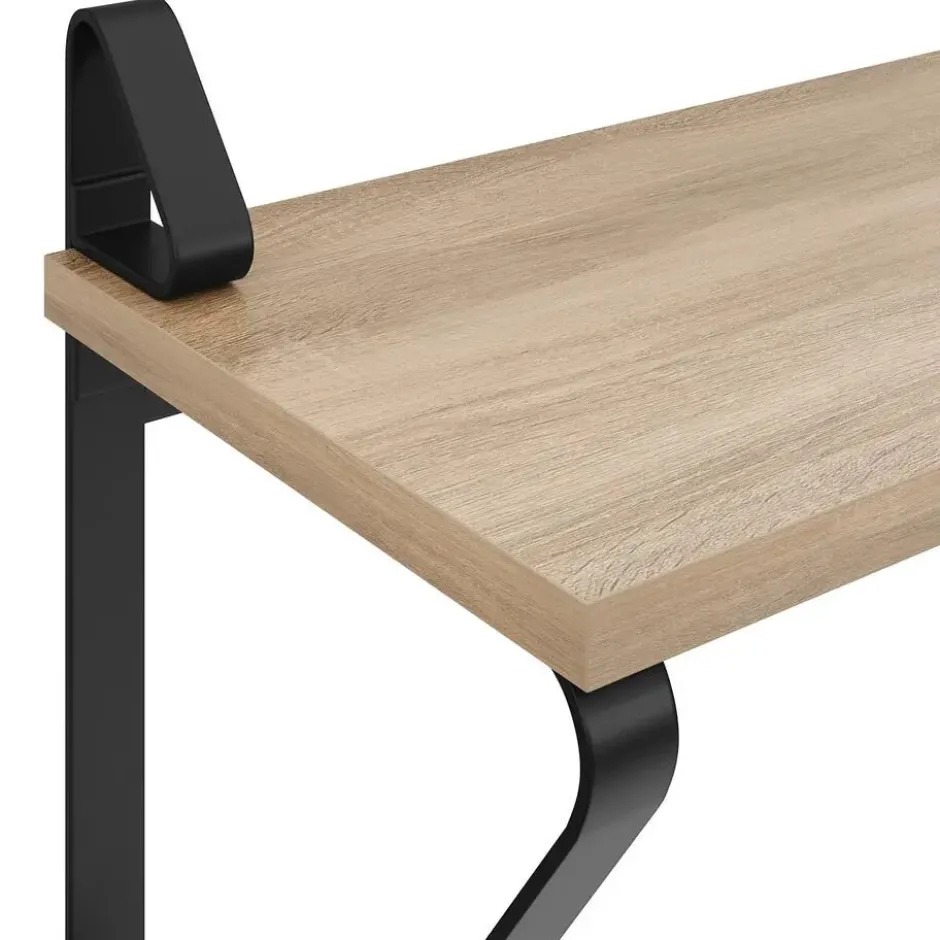 tectake 2 wandplanken Irvine, Industrieel Licht Hout, Eiken Sonoma