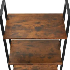 tectake Wandrek Brentwood 57,5x34x173cm, Industrieel Hout Donker, Rustiek