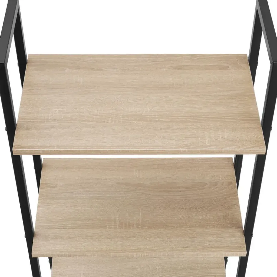 tectake Wandrek Brentwood 57,5x34x173cm, Industrieel Licht Hout, Eiken Sonoma