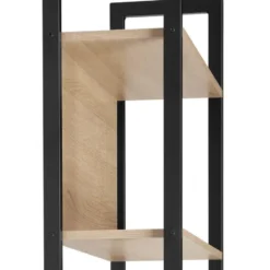 tectake Wandrek Westport 62x24x165,5cm, Industrieel Licht Hout, Eiken Sonoma