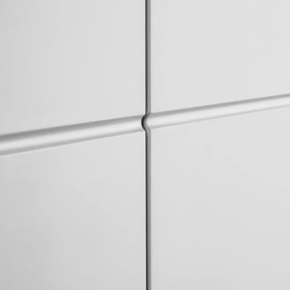 tectake Wastafelonderkast Idris, 2 vakken, draagkracht 35 kg, Wit
