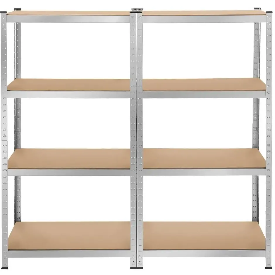 tectake Werkplaatsrek, Zilver