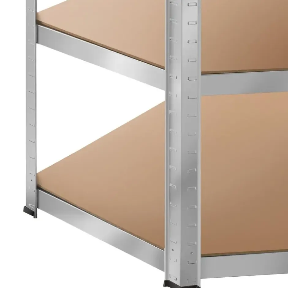 tectake Werkplaatsrek, Zilver