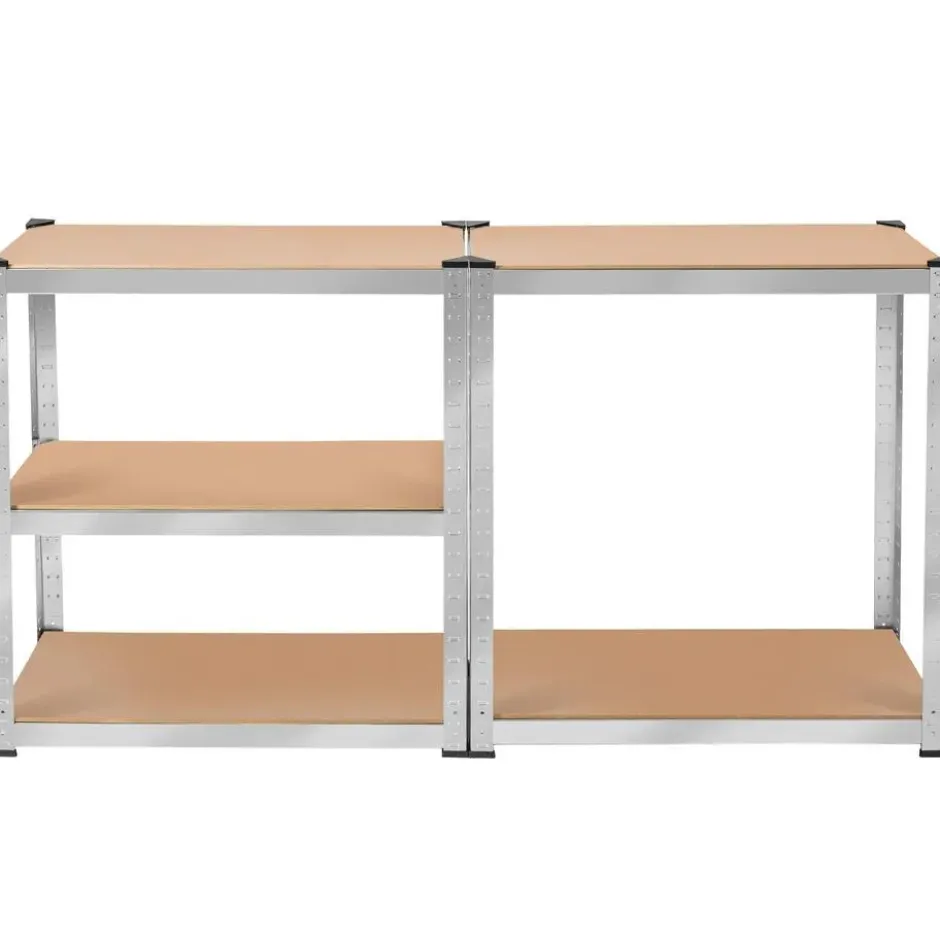 tectake Werkplaatsrek, Zilver
