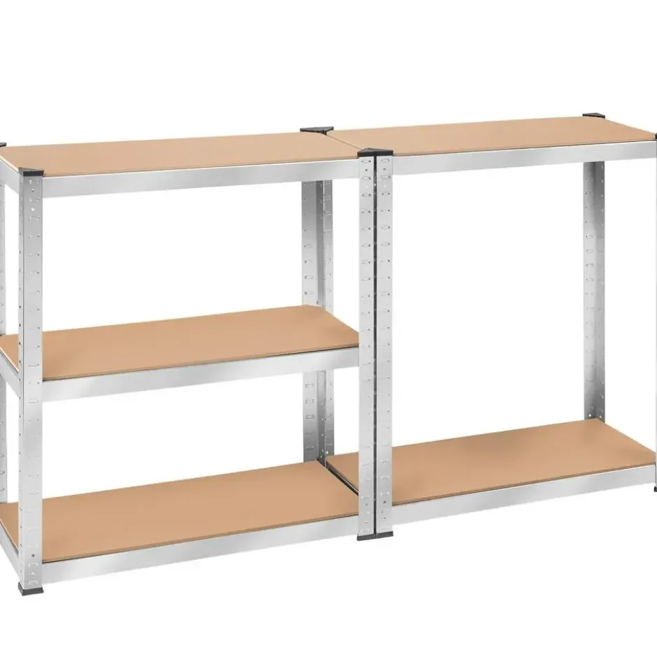 tectake Werkplaatsrek, Zilver
