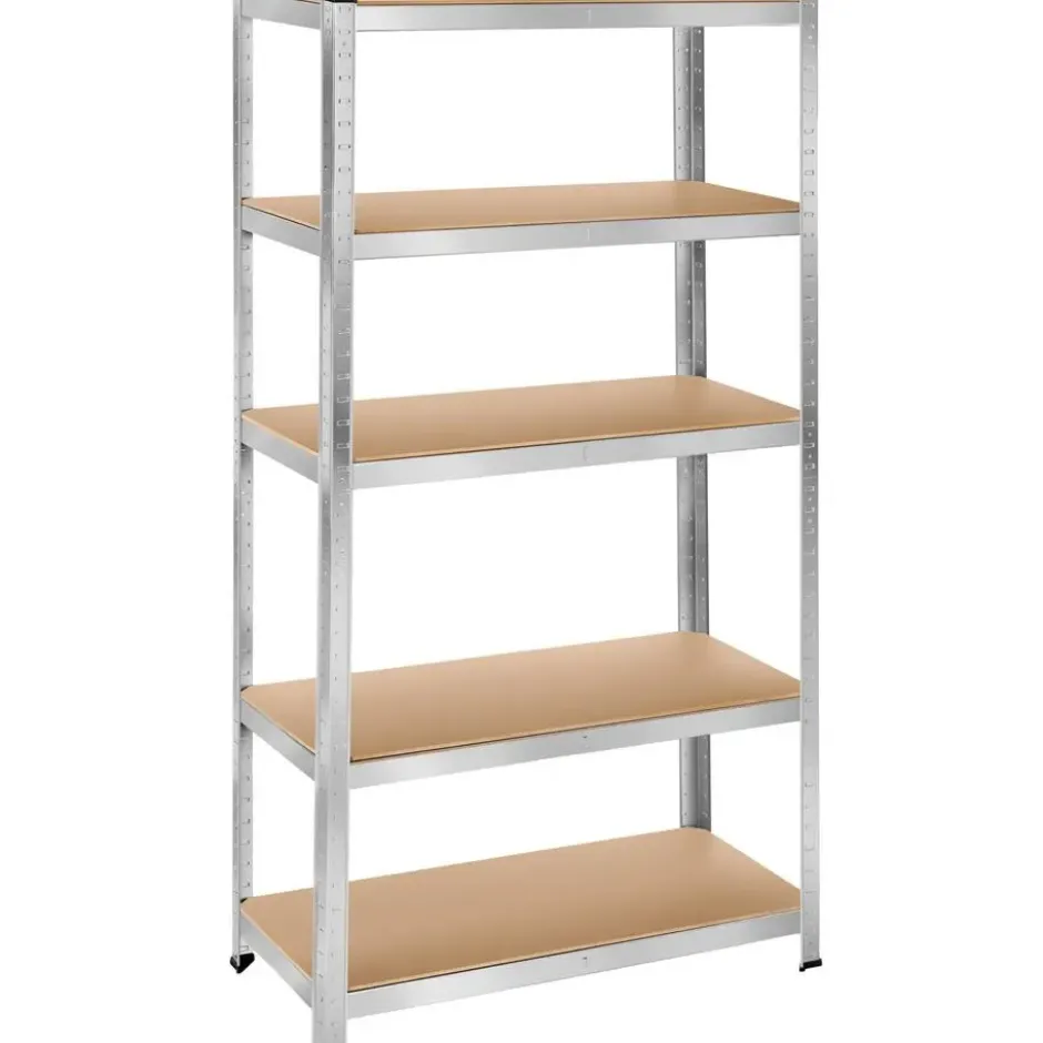 tectake Werkplaatsrek, Zilver