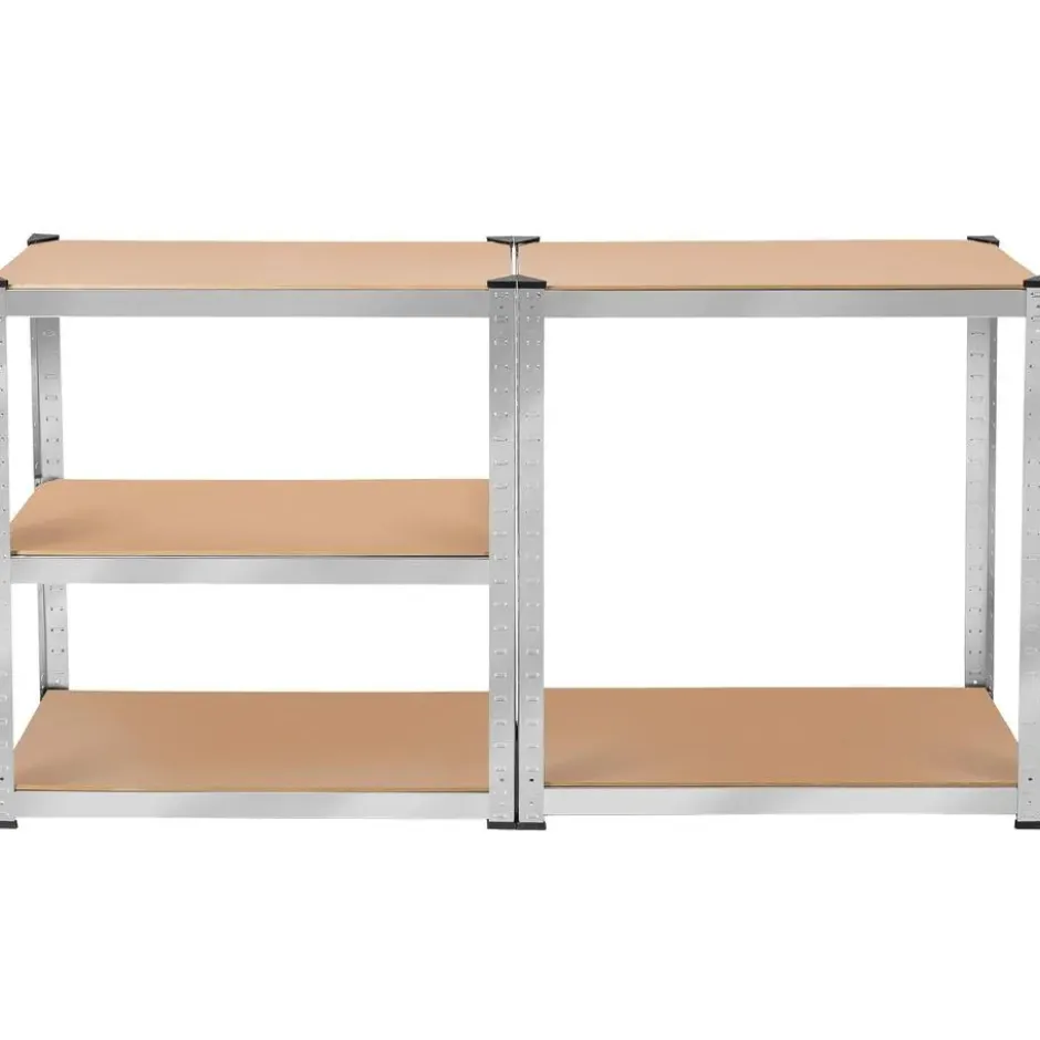 tectake Werkplaatsrek, Zilver
