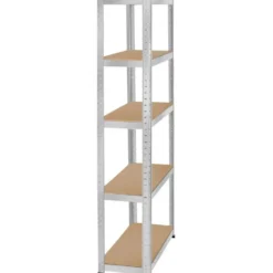 tectake Werkplaatsrek, Zilver