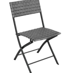 tectake Wicker balkonset Trevi, Grijs