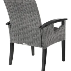 tectake Wicker stoel Rosarno, Grijs