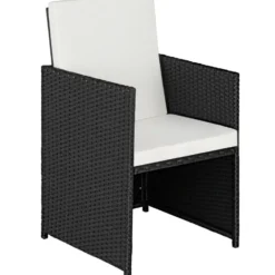 tectake Wicker tuinset Lausanne 2+1 - Zwart