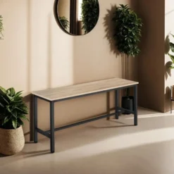 tectake 2 Zitbanken Fairfield, Industrieel Licht Hout, Eiken Sonoma