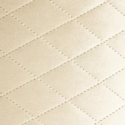 tectake Zitkruk Coco gestoffeerd in fluweellook 300kg met opbergruimte, Crème