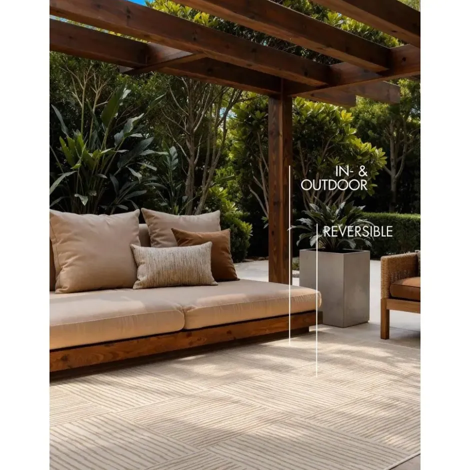 Ted Baker Buitenkleed Haringey Jute Wit - 120x170 CM