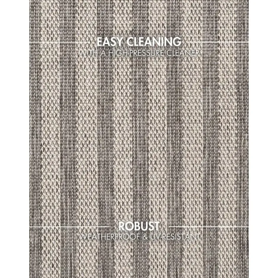 Ted Baker Buitenkleed Haringey Grijs Wit - 120x170 CM