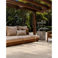 Ted Baker Buitenkleed Haringey Jute Wit - 200x300 CM