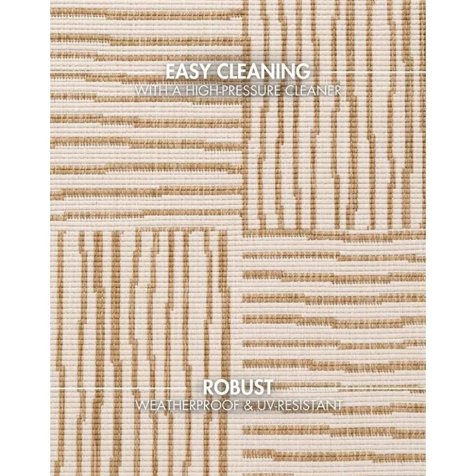 Ted Baker Buitenkleed Haringey Jute Wit - 200x300 CM