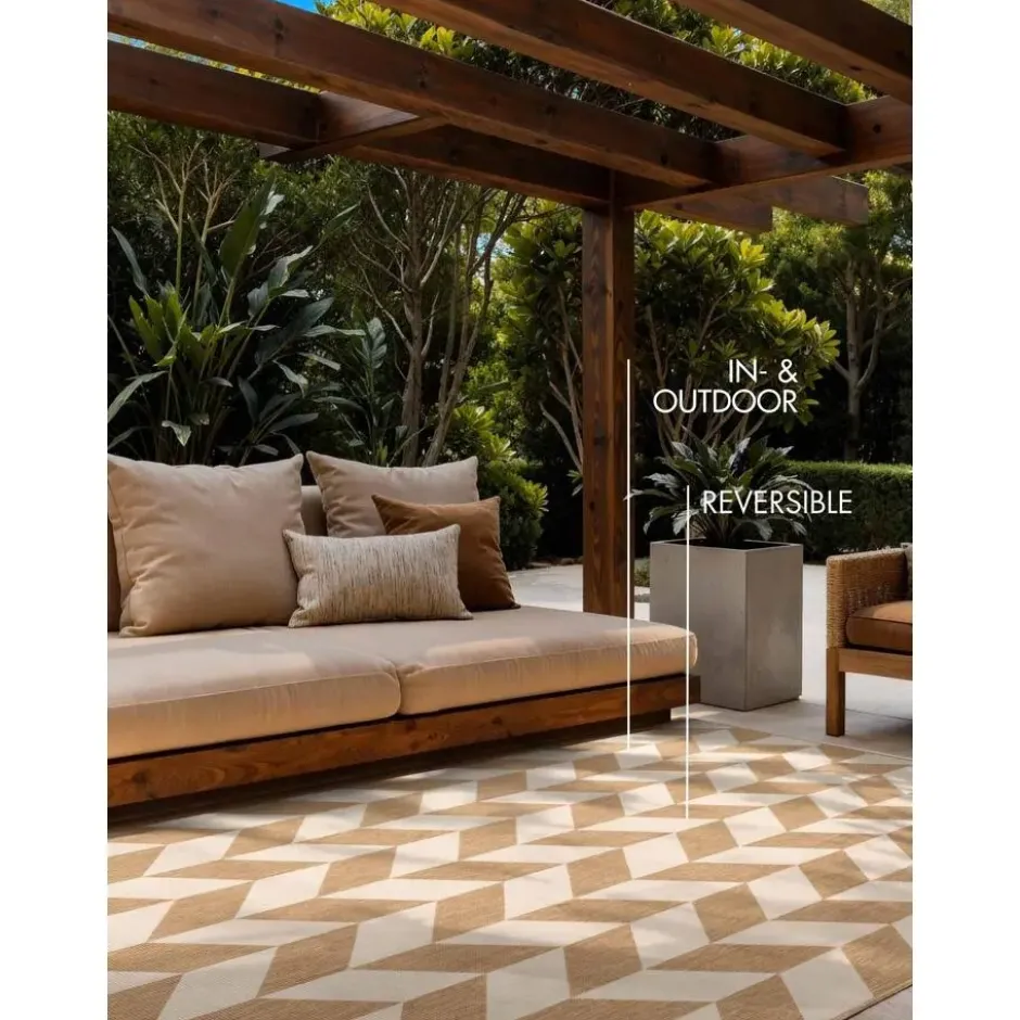 Ted Baker Buitenkleed Haringey Jute Wit - 160x230 CM