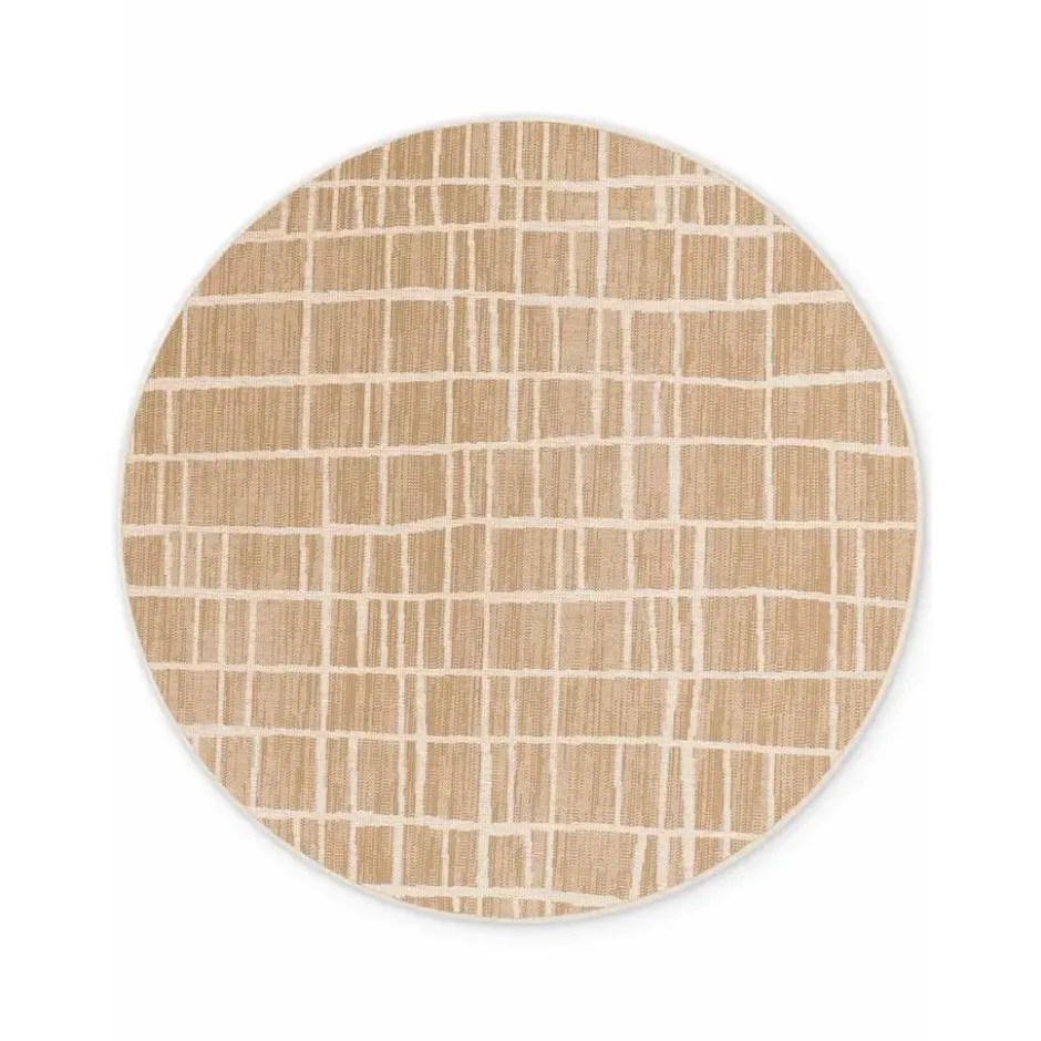 Ted Baker Rond Buitenkleed Haringey Jute Wit - 160 CM Ø