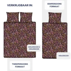Ten Cate Katoenen Dekbedovertrek - 140x200/220 cm - Kendra