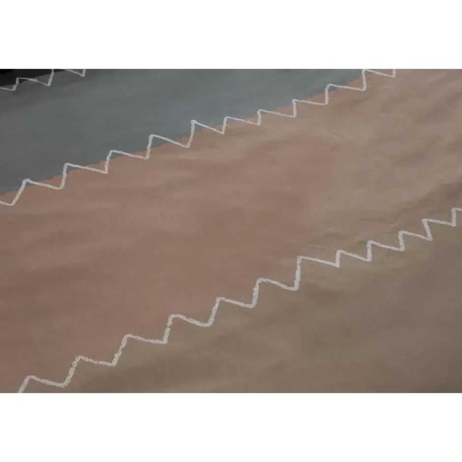 Ten Cate Katoenen Dekbedovertrek - 140x200/220 - Zig Zag Taupe