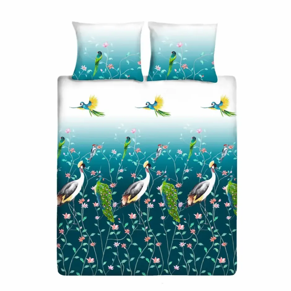 Ten Cate Katoenen Dekbedovertrek - 200x200/220 - Marit Blauw