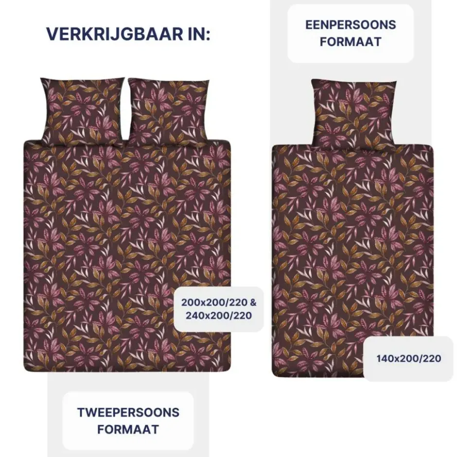Ten Cate Katoenen Dekbedovertrek - 240x200/220 cm - Kendra