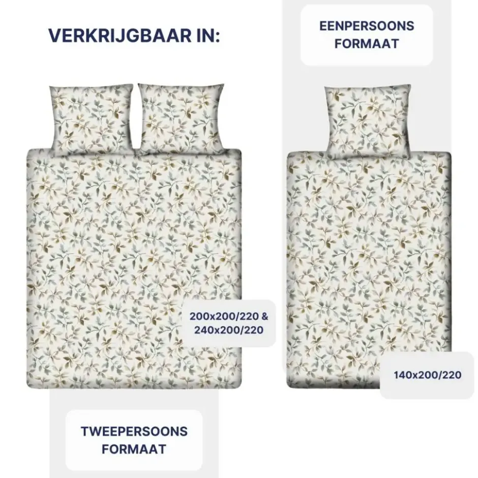 Ten Cate Katoenen Dekbedovertrek - 240x200/220 cm - Fria