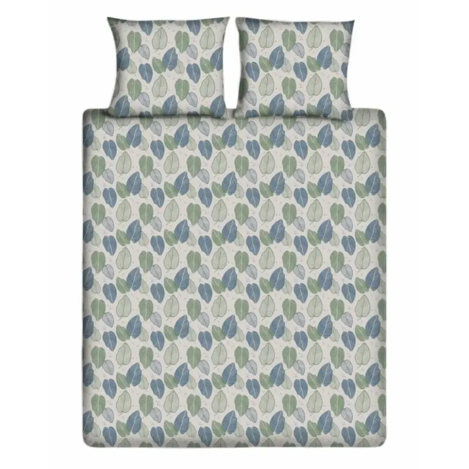 Ten Cate Katoenen Dekbedovertrek - 240x200/220 cm - Graphic Leaves