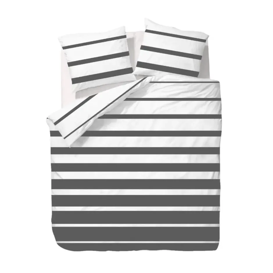 Ten Cate Katoenen Dekbedovertrek - 200x200/220 - Celia Antraciet