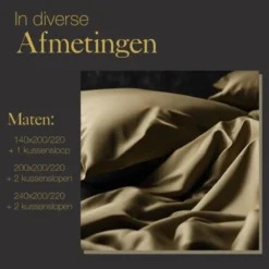 Ten Cate Premium Katoensatijnen Dekbedovertrek 200x200/220 - Glow