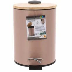 Tendance Badkamer prullenbak Bamboo vibe - soft close - 3 ltr