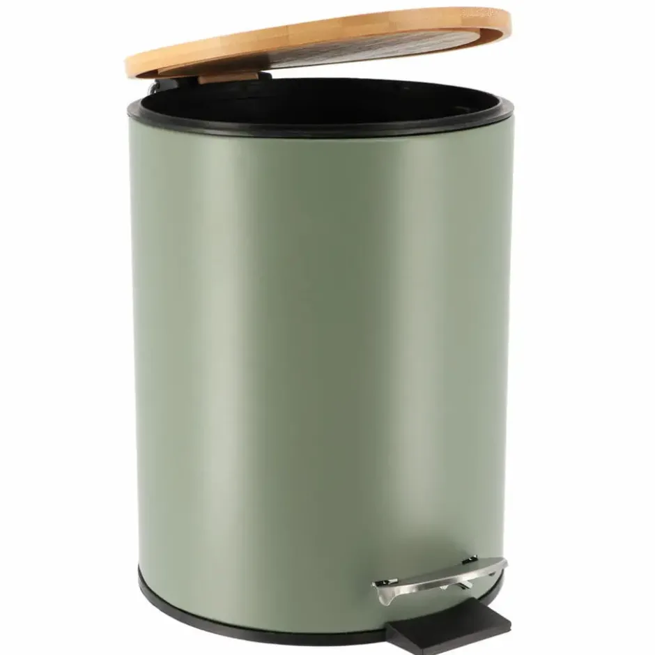 Tendance Badkamer prullenbak Bamboo vibe - soft close - 3 ltr