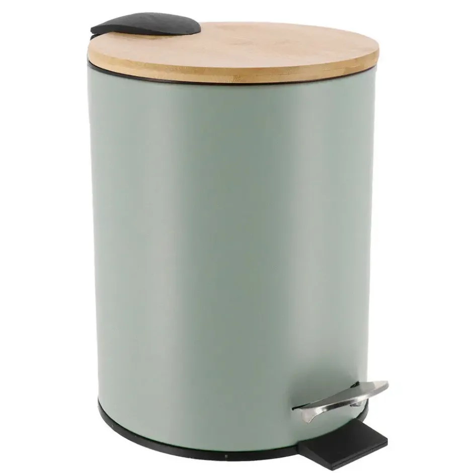 Tendance Badkamer prullenbak Bamboo vibe - soft close - 3 ltr