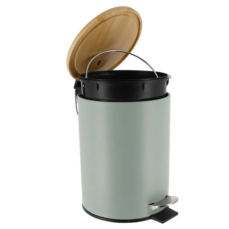 Tendance Badkamer prullenbak Bamboo vibe - soft close - 3 ltr