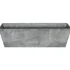 Ter Steege Plantenbak - gerecycled kunststof - grijs - 74 x 17 cm