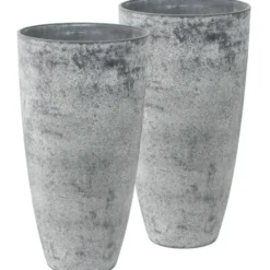 Ter Steege Plantenpot - betongrijs - kunststof-steenpoeder - 29x50 cm