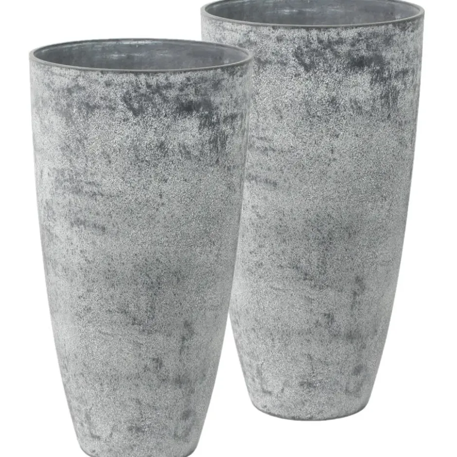 Ter Steege Plantenpot - betongrijs - kunststof-steenpoeder - 29x50 cm