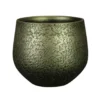Ter Steege Plantenpot - keramiek - metallic donkergroen - 23x20cm